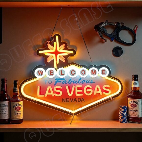 LAS VEGAS NEVADA NEON LED SIGN - Picture 2 of 4